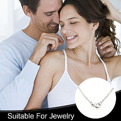 Colliers unisexes classiques en acier inoxydable 304 pour hommes et femmes&nbsp;STAS-UN0003-38P
