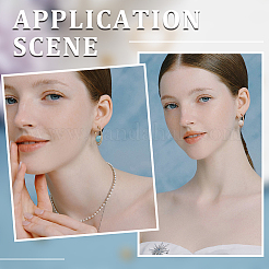 10 шт. латунные кольца-гвоздики для сережек KK-BBC0007-72