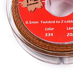 Круглые шнуры из вощеной хлопчатобумажной нити&nbsp;YC-T004-01A-09