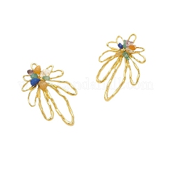 Серьги-гвоздики в форме цветка из нержавеющей стали 304&nbsp;FS-WG4A170-01