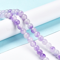 Perles de jade blanches naturelles teintes rondelles facettées&nbsp;G-D073-01G
