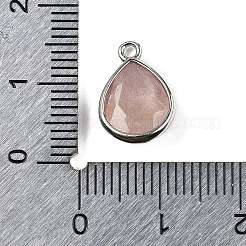 Граненые подвески из натурального клубничного кварца G-U019-05P-06