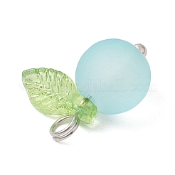 7 шт. 7-х цветные подвески из матового стекла&nbsp;PALLOY-JF04087-02