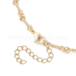Женские ожерелья из латунных звеньев толщиной 4 мм&nbsp;NJEW-JN05517
