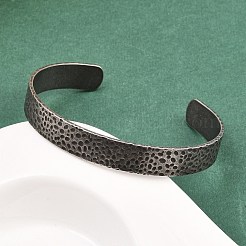 Браслеты-манжеты из хирургической нержавеющей стали 316&nbsp;BJEW-C125-07AS