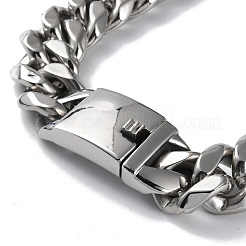 Collane a catena cubana in acciaio inossidabile 304 anti-ossidazione&nbsp;NJEW-P288-13P