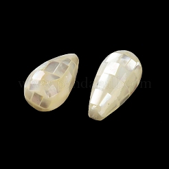 Natürlichen weißen Muschelperlen&nbsp;SSHEL-B002-10B-04