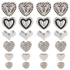 120шт 6 стиля бусины из сплава в тибетском стиле TIBE-SP0001-22B