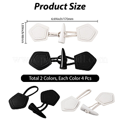 Пуговицы из смолы 8шт 2 цвета&nbsp;FIND-CY0001-32B