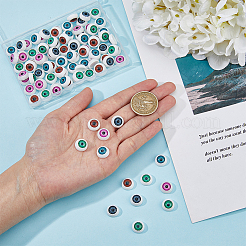 100 шт. 5 цвета пластиковых полых глазных яблок DIY-DC0002-53