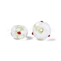 Perles vernissées manuelles&nbsp;LAMP-Q039-04D