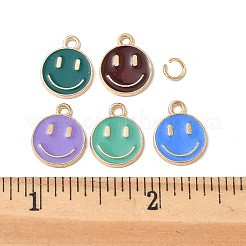 24шт 6 цвета сплава эмаль подвески&nbsp;ENAM-FP0001-65