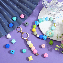 60 шт. 10 цвета пищевые экологически чистые силиконовые бусины SIL-SP0001-05