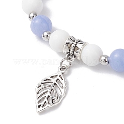 3 шт. 3 стильных браслета из сплава с подвесками в виде листьев&nbsp;BJEW-JB12467