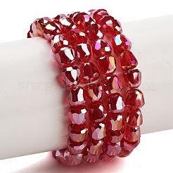 Стеклянные бусины с гальваническим покрытием  EGLA-D030-T4mm-B06