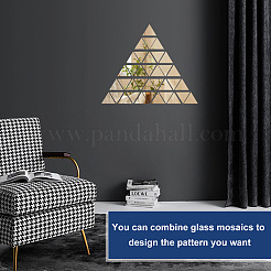 150 шт. стеклянная зеркальная мозаичная плитка DIY-OC0011-75A