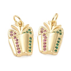 Латунные микро проложить кубического циркония подвески&nbsp;ZIRC-J038-01B