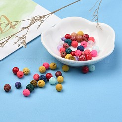 Природные и синтетические смешанные драгоценный камень бисер G-MSMC007-27