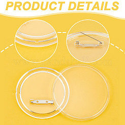 Акриловая булавка на пуговице TACR-WH0021-14A