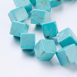Бусины из натурального магнезита TURQ-K003-20B