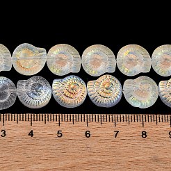 Стеклянные бусины с гальваническим покрытием &nbsp;EGLA-F164-AB02