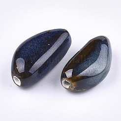 Perles en porcelaine manuelles&nbsp;PORC-S498-30A