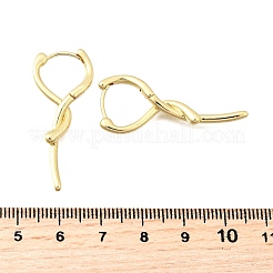 Серьги-кольца из латуни EJEW-Z121-12G