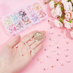 300шт 10 цвета непрозрачные стеклянные бусины&nbsp;GLAA-GO0001-02