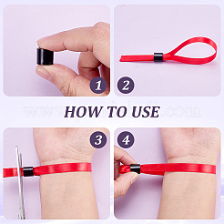 100 Stück Armband aus Kunstharz mit Widerhakenschnallen&nbsp;DIY-CP0013-74