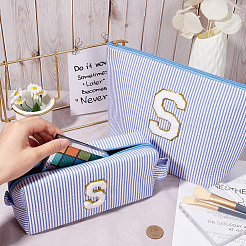 Полиэстеровая косметичка с буквой s AJEW-WH20001-73B