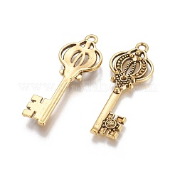 Tibetischer stil Aluminium Anhänger & Charms&nbsp;LS-TIBEP-A25043-AG-LF