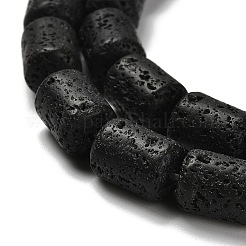 Бусы из натуральной лавы G-G175-F15-01