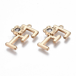 Латунные подвески KK-Q768-001G-F