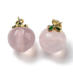 Украшения из натурального розового кварца с пайетками G-R489-46G