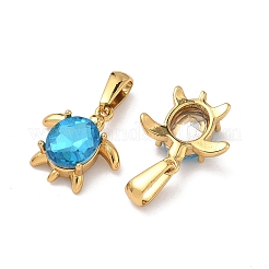Pendentifs en acier inoxydable 304 et verre&nbsp;X-STAS-L309-20B-G