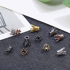 Сплавочные овальные бусины тибетского стиля  PALLOY-PH0013-06