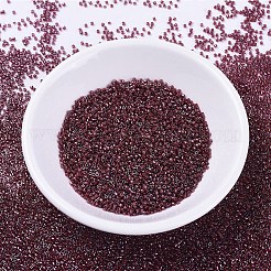 MIYUKIデリカビーズ  シリンダー  日本製シードビーズ  11/0  （db0280)クランベリー裏打ちクリスタル光沢  1.3x1.6mm  穴：0.8mm  約10000個/袋  50 G /袋&nbsp;SEED-X0054-DB0280