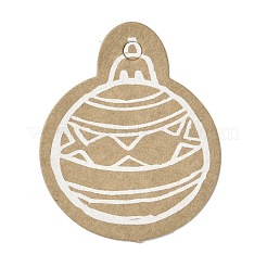 Etiquetas de regalo de papel kraft de tema navideño&nbsp;CDIS-L008-A03