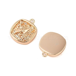 Подвески из латуни с прозрачным стеклом&nbsp;KK-N254-61G