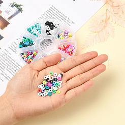 1200шт 8 цвета бусины из полимерной глины ручной работы CLAY-YW0001-15A