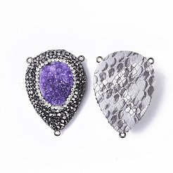 Окрашенные натуральные друзы кварцевые люстры компоненты соединения&nbsp;RB-Q215-011E