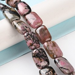 Природные родонит бисер нитей G-K357-D09-01
