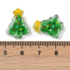 Прозрачные стеклянные эмалевые бусины LAMP-S070-05F