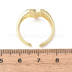 Латунные эмалевые манжеты для женщин&nbsp;RJEW-K264-04G