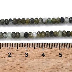 Бусы из натурального зеленого турмалина&nbsp;G-L651-B05-4x2mm-02