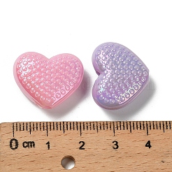 Непрозрачные акриловые бусины с УФ-покрытием OACR-D316-19