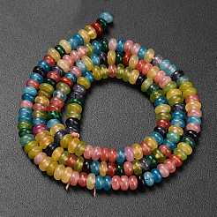 Бусины из натурального белого нефрита&nbsp;G-L635-A02-4x2mm-02