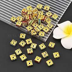 Латунные бусины разделители для поставки стразов RB-A013-8x8-G