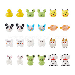 24 pieza de 12 hebras de cuentas de lampwork hechas a mano con bultos&nbsp;LAMP-KS0001-03