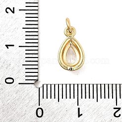 Ottone micro spianare pendenti zirconi&nbsp;KK-H089-10C-G